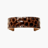 Jennifer Behr - Embossed Mini Leather Ponywrap -- Brown Croc