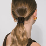 Jennifer Behr - Embossed Leather Ponywrap -- Brown Croc