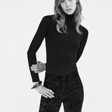 FRAME - Rib Turtleneck -- Black