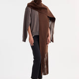 ROHE - Wool scarf | pure chocolate