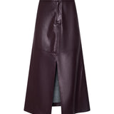 L'AGENCE - Robyn Vegan Leather Midi Skirt