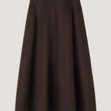 ROHE - A-line skirt | dark brown