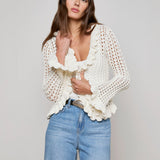 L'AGENCE - Solaris Crocheted Cardigan