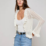 L'AGENCE - Solaris Crocheted Cardigan