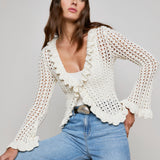 L'AGENCE - Solaris Crocheted Cardigan
