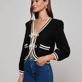 L'AGENCE - Kaito Cropped Cardigan