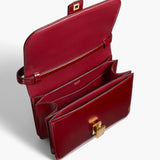 Khaite - Blake Crossbody Bag in Oxblood Leather