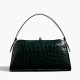 Khaite - Cate Bag in Hunter Green Alligator