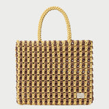 Loeffler Randall - Celia Brown/Butter Stripe Tote Bag