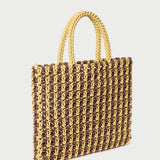 Loeffler Randall - Celia Brown/Butter Stripe Tote Bag