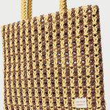 Loeffler Randall - Celia Brown/Butter Stripe Tote Bag