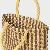 Loeffler Randall - Celia Brown/Butter Stripe Tote Bag