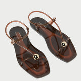 Loeffler Randall - Dana Brown Strappy Jelly Sandal