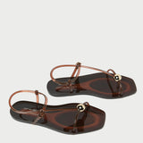 Loeffler Randall - Dana Brown Strappy Jelly Sandal