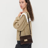 Loeffler Randall - Delphine Brown Suede Shoulder Bag