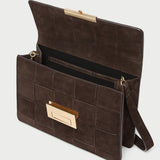 Loeffler Randall - Delphine Brown Suede Shoulder Bag