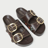 Loeffler Randall - Eve Brown Tulip Two-Band Sandal