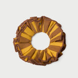 Loeffler Randall - Felice Yellow/Brown Layered Scrunchie
