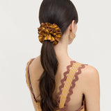 Loeffler Randall - Felice Yellow/Brown Layered Scrunchie