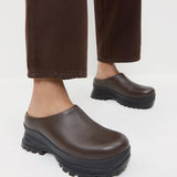 Loeffler Randall - Gemma Brown Leather Lug Mule