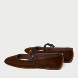 Loeffler Randall - Ginger Brown Velvet Mary Jane