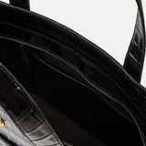 Croc-Embossed Veronica Beard Goody Grand Bag