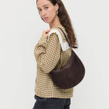 Loeffler Randall - Harlow Brown Suede Shoulder Bag