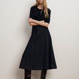 Veronica Beard - Alix Denim Midi Skirt