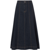 Veronica Beard - Alix Denim Midi Skirt