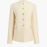 Khaite - Jameson Jacket in Cream