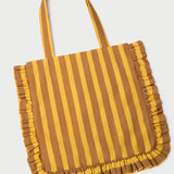 Loeffler Randall - Justine Brown/Yellow Stripe Tote Bag