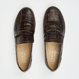 Jamie Haller - The Penny Loafer in Deep Brown Croc