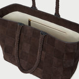 Loeffler Randall - Klara Brown Woven Suede Tote