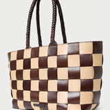 Loeffler Randall - Klara Brown/Butter Woven Leather Tote