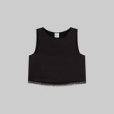 Leset - Barb Lace Crop Sleeveless Crew