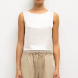 Leset - Barb Lace Crop Sleeveless Crew
