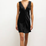 Leset - Barb Lace V Neck Mini Dress