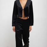 Leset - Barb Long Sleeve Tie Top