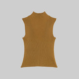 Leset - Blake Rib Sleeveless Turtleneck