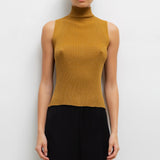 Leset - Blake Rib Sleeveless Turtleneck