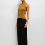 Leset - Blake Rib Sleeveless Turtleneck