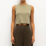 Leset - Pointelle Sleeveless Crew