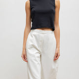 Leset - Pointelle Sleeveless Crew