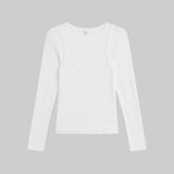 Leset - Pointelle Layered Long Sleeve