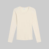 Leset - Pointelle Slim Fit Long Sleeve