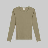 Leset - Pointelle Slim Fit Long Sleeve