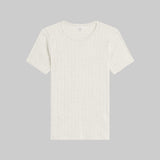 Leset - Pointelle Slim Fit Tee