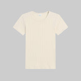 Leset - Pointelle Slim Fit Tee