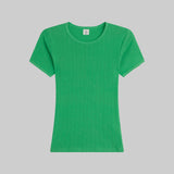 Leset - Pointelle Slim Fit Tee