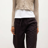 Leset - Pointelle Crop Cardigan